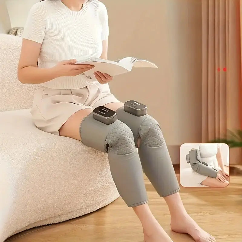 Wireless Type 3 Leg Massager Featuring Air Pressure And Heating